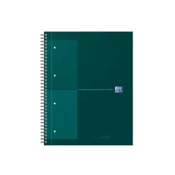 Oxford Notebook - Cahier à reliure intégrale - reliure à anneaux métalliques - A4+ - 80 feuilles / 160 pages - petits carreaux (5x5 mm) couleurs assorties