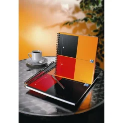 Oxford Notebook - Cahier à spirale A4 (21x29,7 cm) - 160 pages - petits carreaux (5x5 mm) - perforé