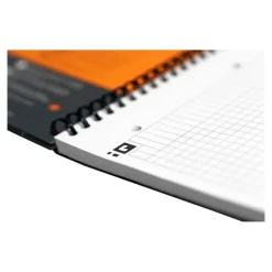 Oxford Notebook - Cahier à spirale A4 (21x29,7 cm) - 160 pages - petits carreaux (5x5 mm) - perforé