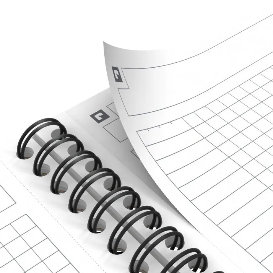 Oxford Notebook - Cahier à spirale A5 - 160 pages - petits carreaux (5x5 mm)