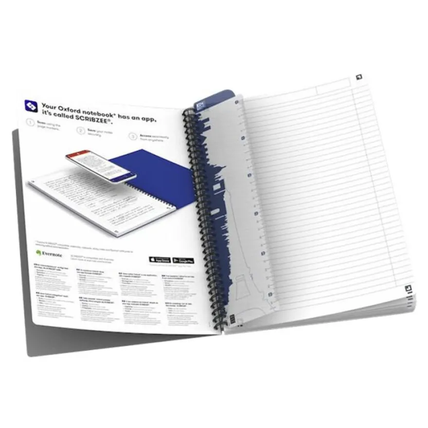 Oxford Office My Colours - Cahier polypro à spirale - A5 - 180 pages - ligné - disponible dans différentes couleurs