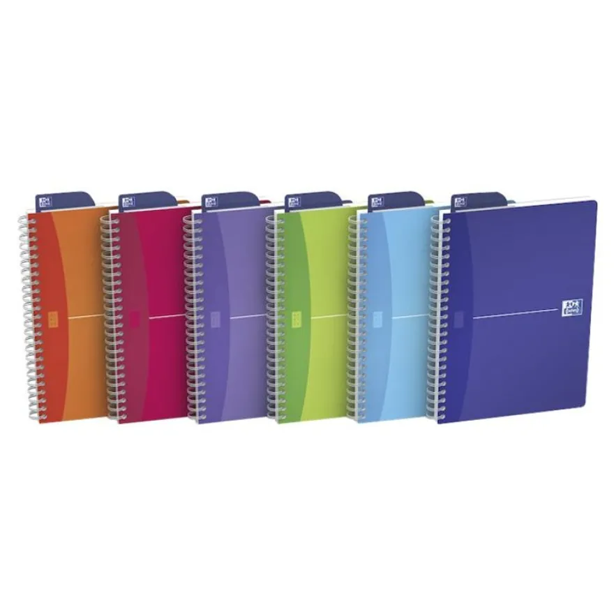 Oxford Office My Colours - Cahier polypro à spirale - A5 - 180 pages - ligné - disponible dans différentes couleurs