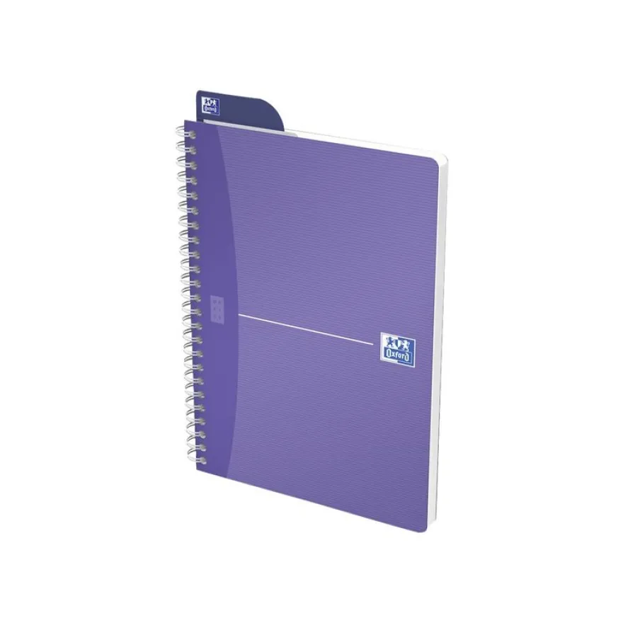 Oxford Office MyColours - Cahier polypro à spirale - A5 - 180 pages - petits carreaux (5x5 mm) - disponible dans différentes couleurs