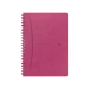 Oxford Office Signature - Carnet de notes à spirale - A5 - petits carreaux (5x5mm) - 160 pages - fuchsia