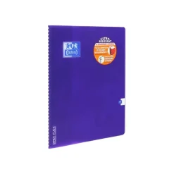 Oxford Openflex - Cahier polypro à spirale 24 x 32 cm - 180 pages - grands carreaux (Seyes) - disponible dans différentes couleurs