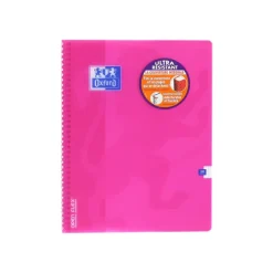 Oxford Openflex - Cahier polypro à spirale 24 x 32 cm - 180 pages - grands carreaux (Seyes) - disponible dans différentes couleurs