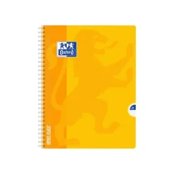 Oxford Openflex - Cahier polypro à spirale 24 x 32 cm - 180 pages - grands carreaux (Seyes) - disponible dans différentes couleurs