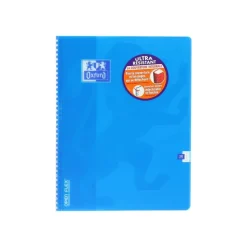Oxford Openflex - Cahier polypro à spirale 24 x 32 cm - 100 pages - grands carreaux (Seyes) - disponible dans différentes couleurs