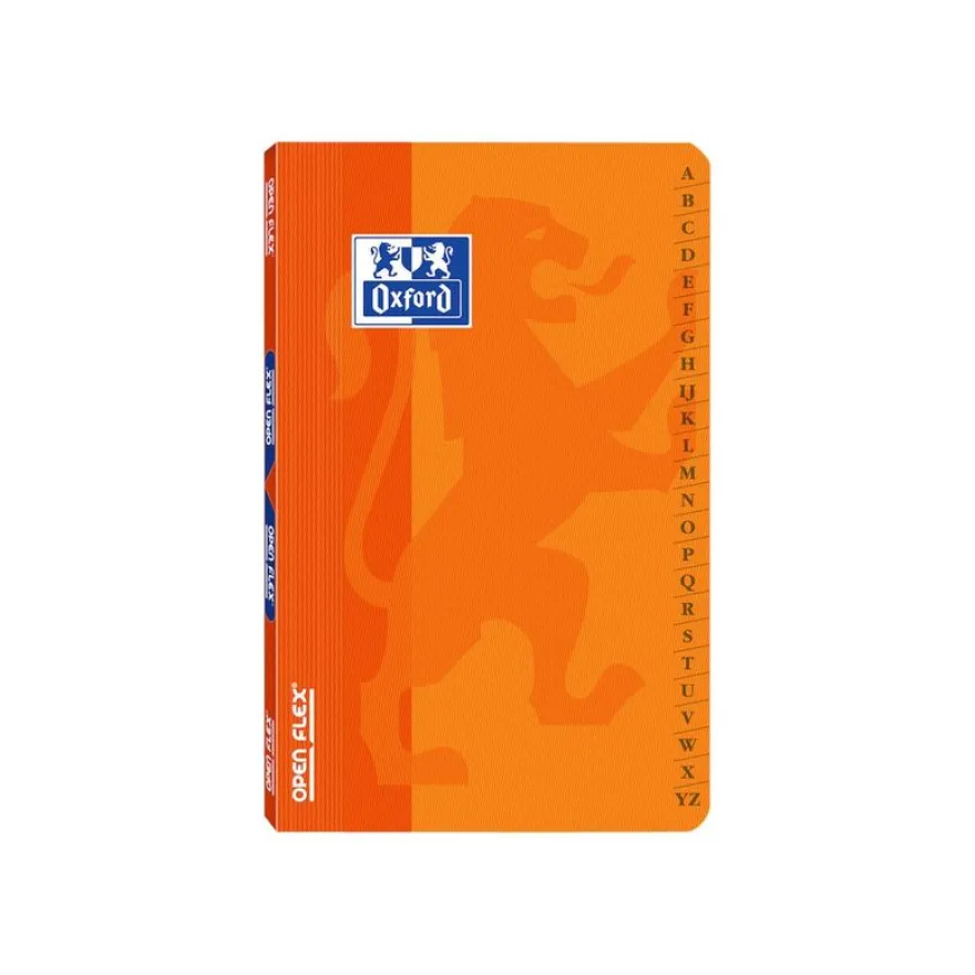 Oxford OpenFlex - Répertoire 11 x 17 cm - 96 pages - petits carreaux (5x5 mm) - disponible dans différentes couleurs