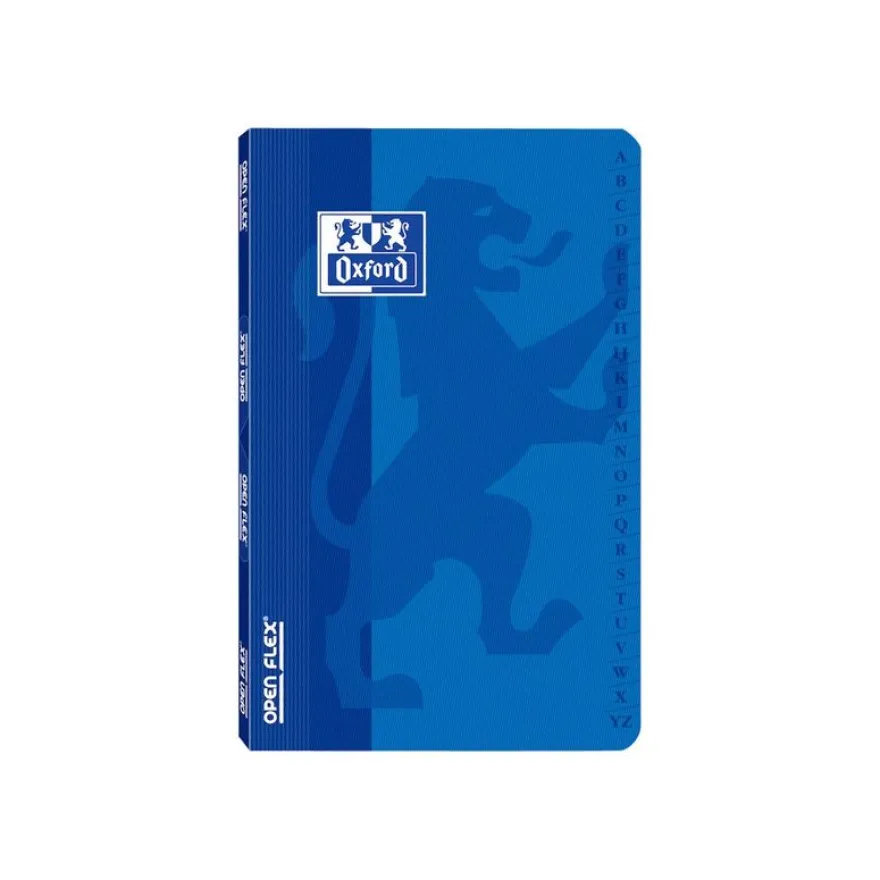 Oxford OpenFlex - Répertoire 11 x 17 cm - 96 pages - petits carreaux (5x5 mm) - disponible dans différentes couleurs