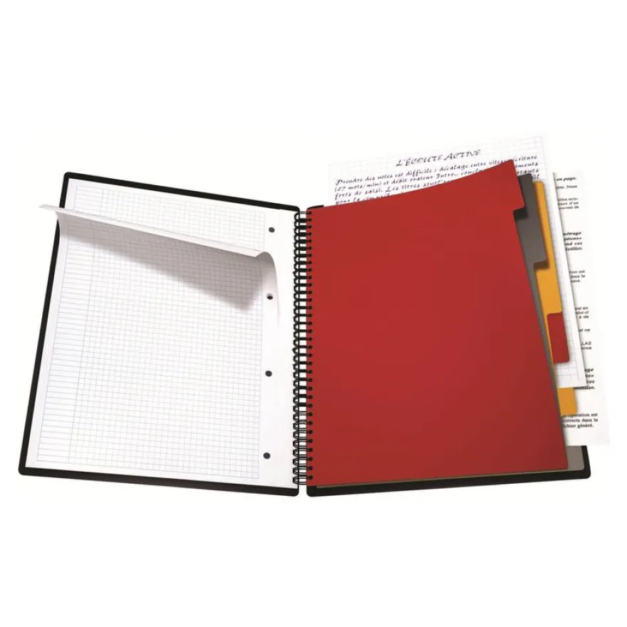 Oxford Organiserbook - Cahier à spirale A4+ - 160 pages - ligné