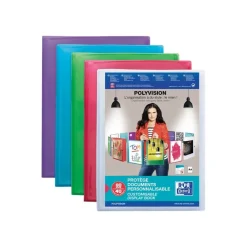 Oxford Polyvision - Porte vues personnalisable - 80 vues - A4 - disponible dans différentes couleurs translucides