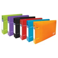 Oxford School Life - Classeur 2 anneaux - Dos 30 mm - A5 paysage (24,5 x 16,5 cm) - pour 200 feuilles - disponible dans différentes couleurs
