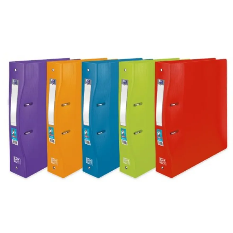 Oxford School Life - Classeur à anneaux - Dos 60 mm - A4 Maxi - pour 100 feuilles - disponible dans différentes couleurs