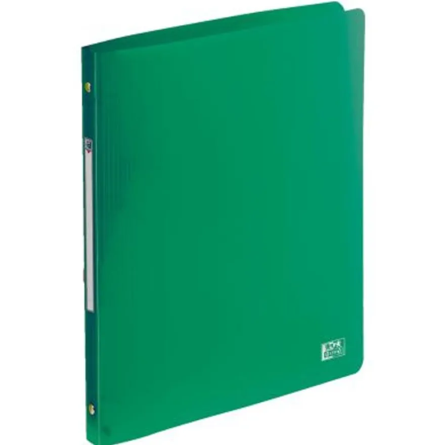 Oxford School Life - Classeur 4 anneaux - Dos 20 mm - A4 - pour 100 feuilles - disponible dans différentes couleurs translucides