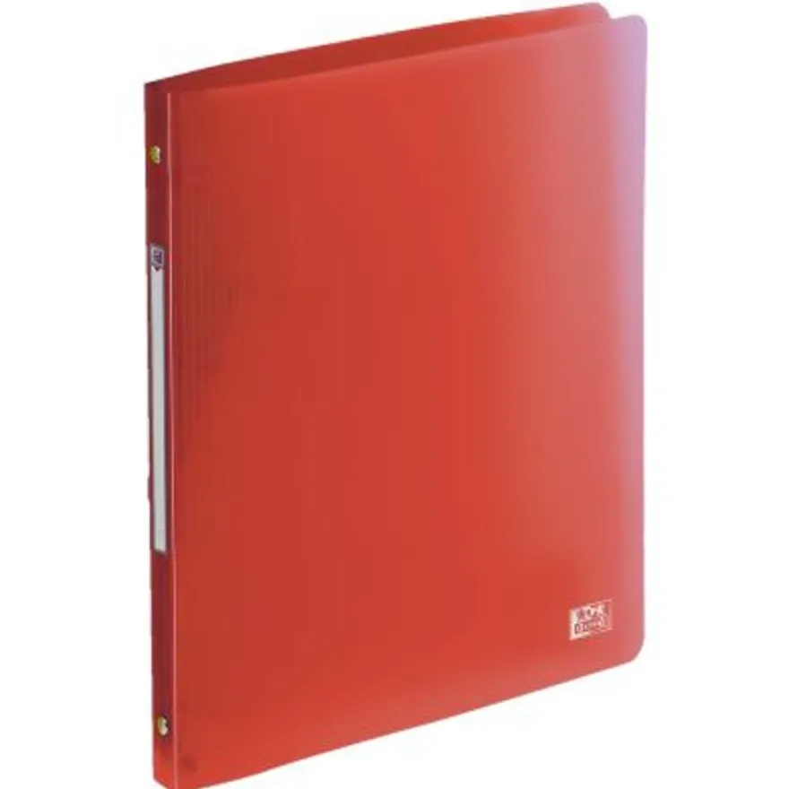 Oxford School Life - Classeur 4 anneaux - Dos 20 mm - A4 - pour 100 feuilles - disponible dans différentes couleurs translucides