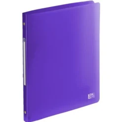 Oxford School Life - Classeur 4 anneaux - Dos 20 mm - A4 - pour 100 feuilles - disponible dans différentes couleurs translucides