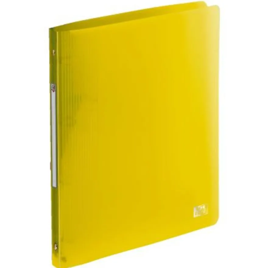 Oxford School Life - Classeur 4 anneaux - Dos 20 mm - A4 - pour 100 feuilles - disponible dans différentes couleurs translucides