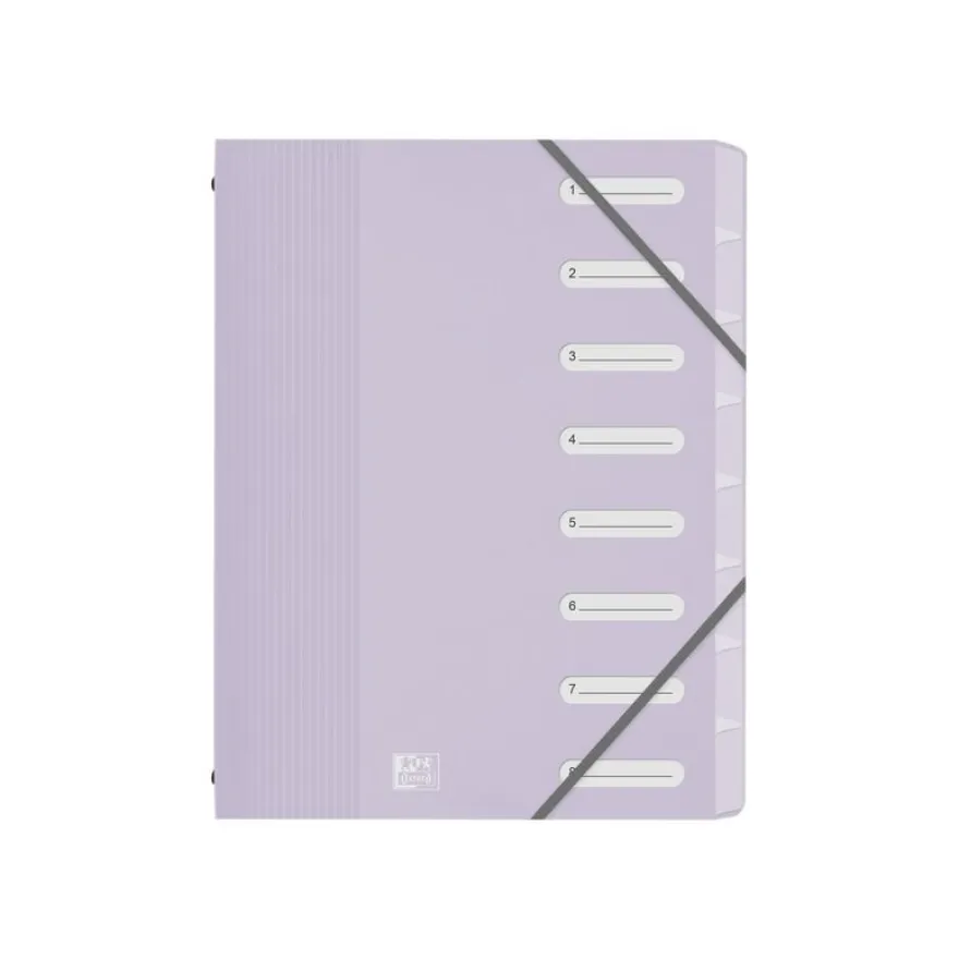 Oxford School Life - Trieur 8 positions - A4 - disponible dans différentes couleurs