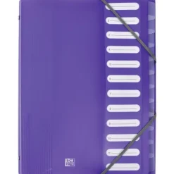 Oxford School Life - Trieur polypro 12 positions - disponible dans différentes couleurs