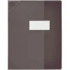 Oxford Strong Line - Protège cahier sans rabat - 24 x 32 cm - noir translucide