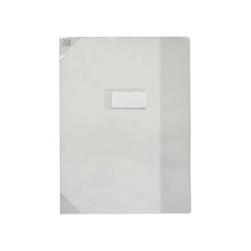Oxford Strong Line - Protège cahier sans rabat - 24 x 32 cm - incolore translucide