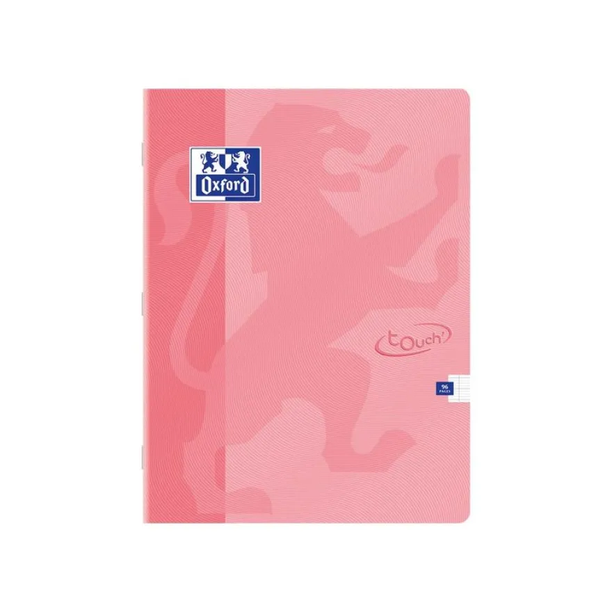 Oxford Touch - Cahier 24 x 32 cm - 96 pages - grands carreaux (seyès) - disponible dans différentes couleurs