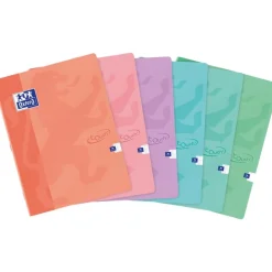 Oxford Touch - Cahier 24 x 32 cm - 96 pages - grands carreaux (seyès) - disponible dans différentes couleurs