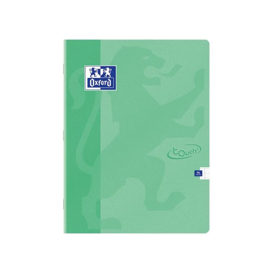Oxford Touch - Cahier 24 x 32 cm - 96 pages - grands carreaux (seyès) - disponible dans différentes couleurs