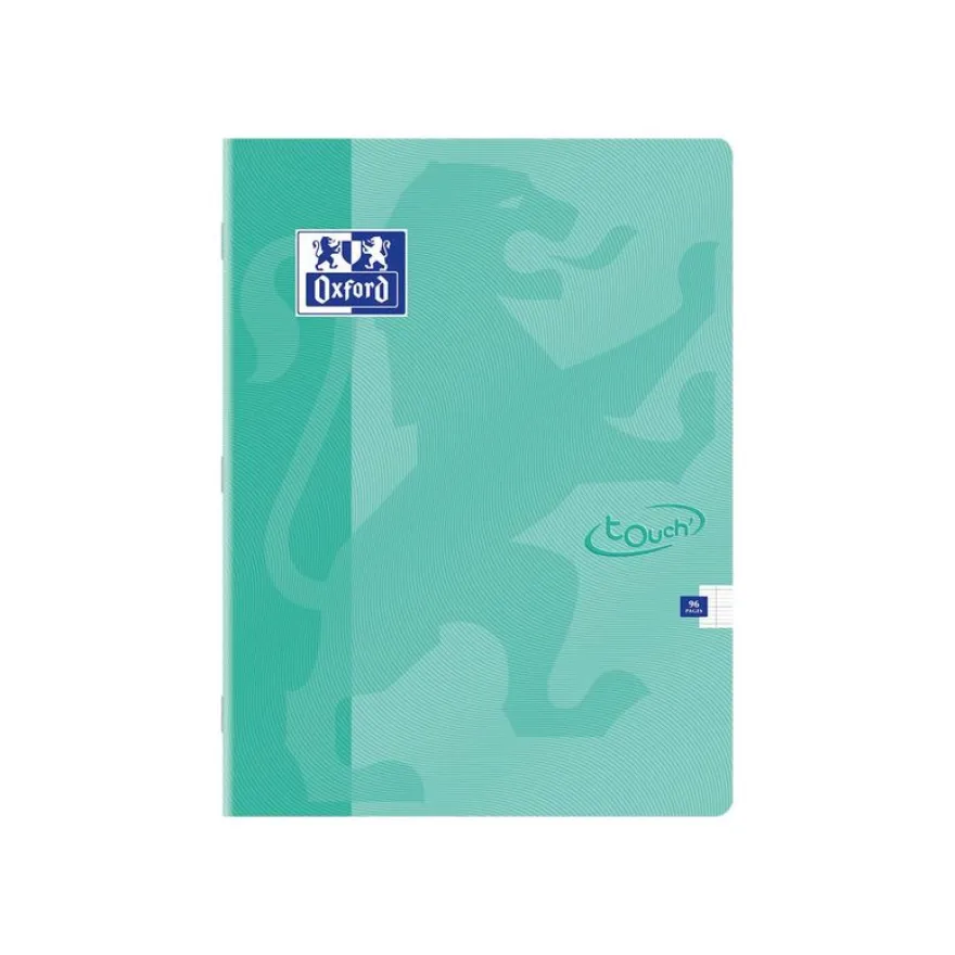 Oxford Touch - Cahier 24 x 32 cm - 96 pages - grands carreaux (seyès) - disponible dans différentes couleurs