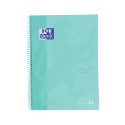 Oxford Touch' - Cahier à spirale 24 x 32 cm - 160 pages - petits carreaux (5x5 mm) - menthe