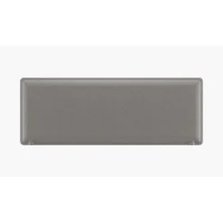 Panneau acoustique avec patine de fixation blanche - L120 x 40 cm - Gris