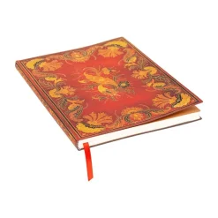 Paperblanks Flexis Fiammetta - Cahier de notes - reliure piquée - mini - 95 x 140 mm - 104 feuilles / 208 pages - ligné - rouge