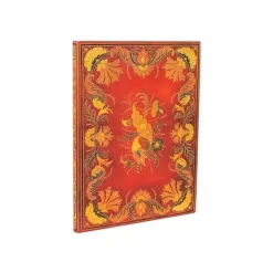 Paperblanks Flexis Fiammetta - Cahier de notes - reliure piquée - mini - 95 x 140 mm - 104 feuilles / 208 pages - ligné - rouge