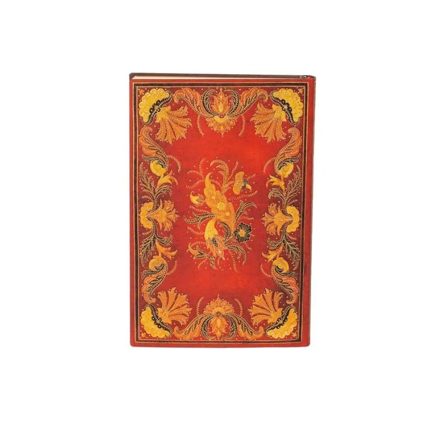 Paperblanks Flexis Fiammetta - Journal - 175 x 225 mm - 88 feuilles / 176 pages - ligné - Baroque - couverture rouge - papier