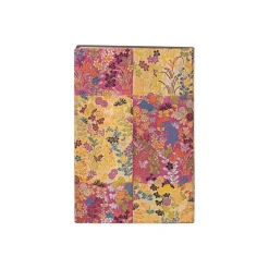 Paperblanks Flexis Japanese Kimono - Cahier de notes - reliure piquée - mini - 90 x 140 mm - 104 feuilles / 208 pages - ligné - kara-ori - rose