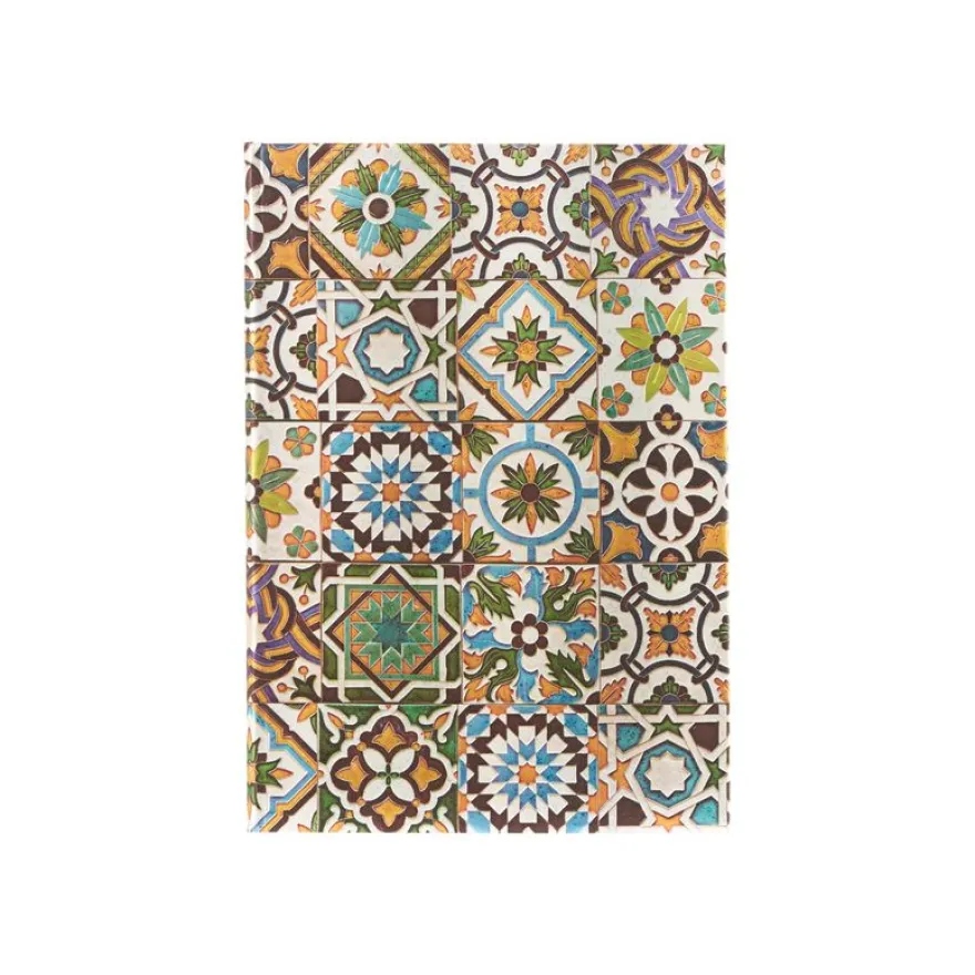 Paperblanks Portuguese Tiles - Journal - reliure piquée - midi - 120 x 180 mm - 144 pages - uni - Porto - multicolore
