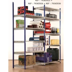 Paperflow Rang'Eco - Rack à étagère double accès - élément de départ 5 niveaux - 100 x 200 x 68 cm