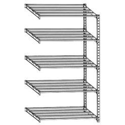 Paperflow Rang'Eco - Rack à étagère - élément suivant 5 niveaux - 100 x 200 x 34 cm