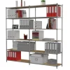 Paperflow Tubeco - Rack à étagère - rayonnage de bureau 6 niveaux - élément suivant - 200 x 100 x 34 cm
