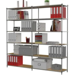 Paperflow Tubeco - Rack à étagère - rayonnage de bureau 6 niveaux - élément suivant - 200 x 100 x 34 cm