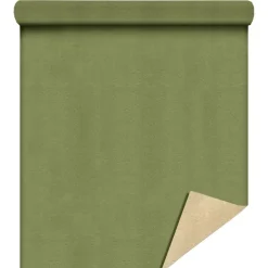 Papier cadeau kraft recyclée lisse vert - 70 cm x 50 m