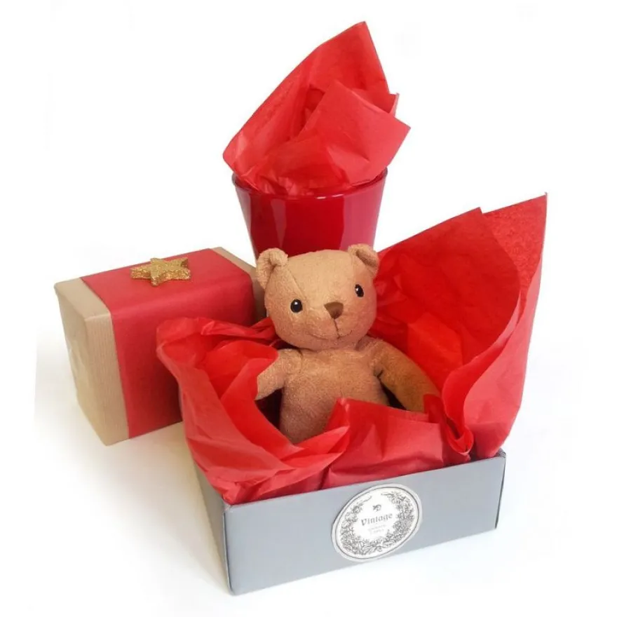 Papier de soie - paquet de 240 feuilles - 50 x 75 cm - rouge