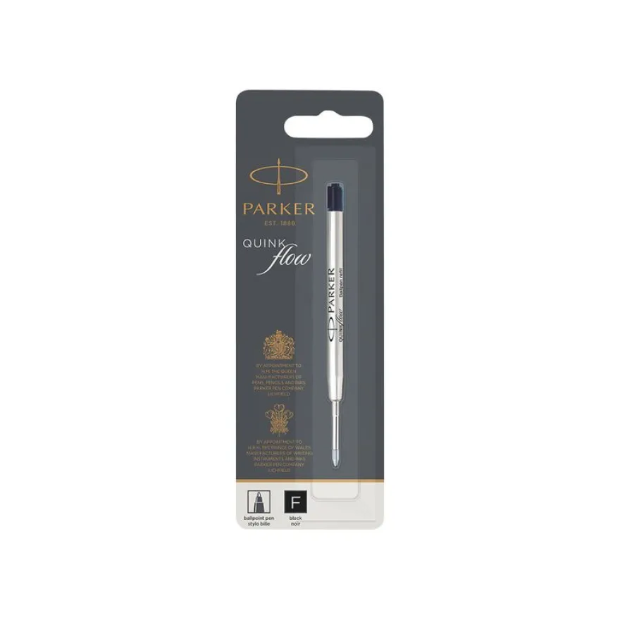 Parker - Recharge pour stylo à bille - noir - pointe fine