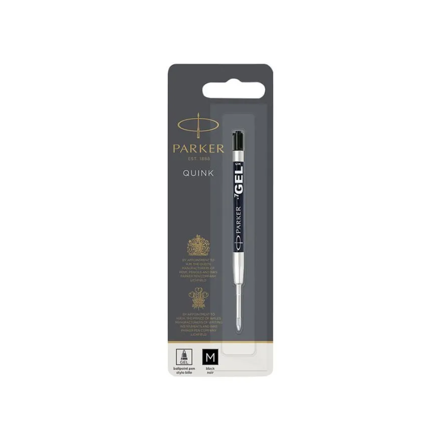Parker - Recharge pour stylo bille - noir - encre gel