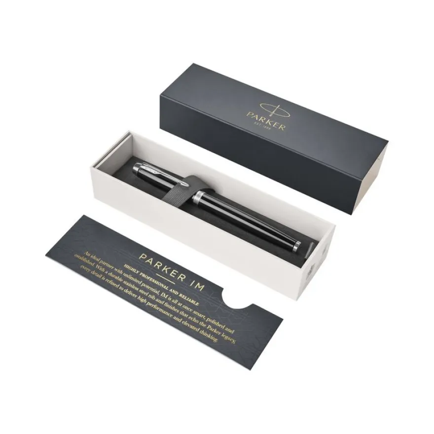 Parker IM - Stylo plume noir CT - pointe moyenne