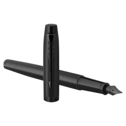 Parker IM Achromatic - Stylo plume noir mat - pointe fine