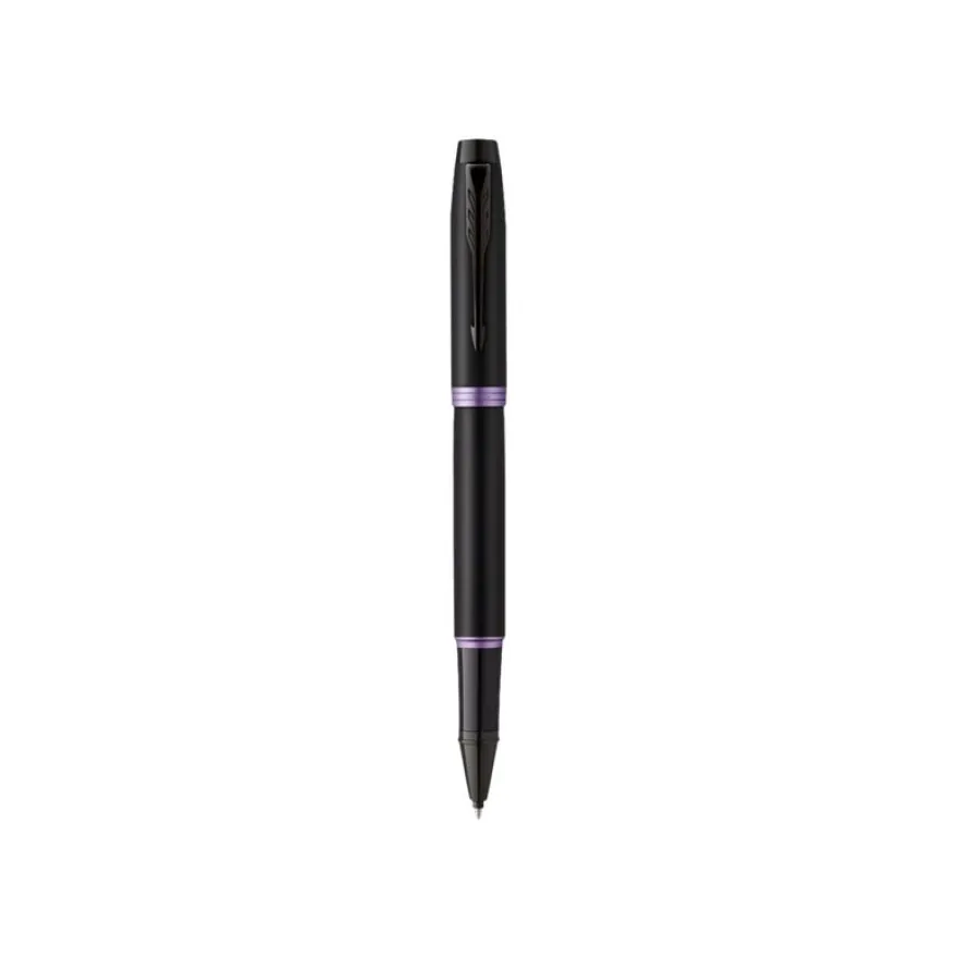 Parker IM Essential Vibrant Rings - Roller noir/violet - pointe fine