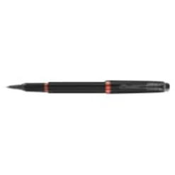 Parker IM Essential Vibrant Rings - Roller noir/orange - pointe fine