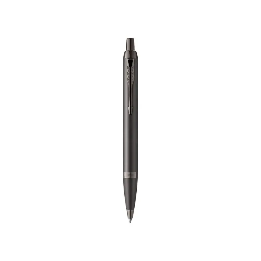 Parker IM Monochrome - Stylo à bille gris acier - encre bleue